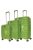 Bontour Charm zöld 4 kerekű 3 részes bőrönd szett