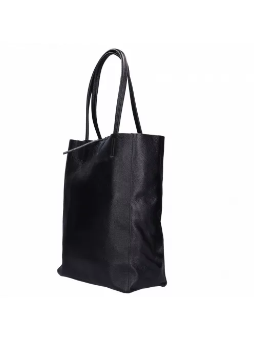 Olasz bőr 5228 Fekete kötős női 