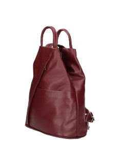 Olasz bőr 1360 bordó női hátizsák és válltáska