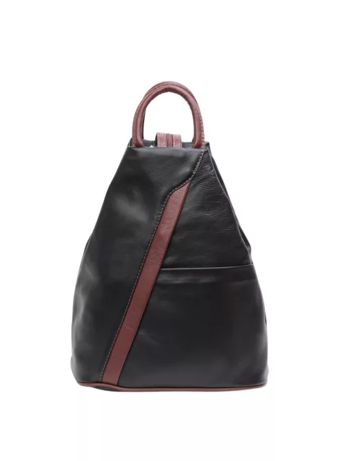 Hátizsák OLASZ BŐR 136 Fekete-barna