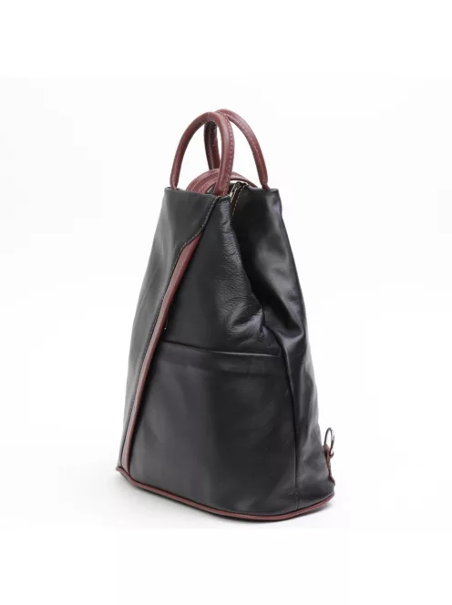 Hátizsák OLASZ BŐR 136 Fekete-barna