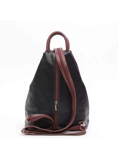 Hátizsák OLASZ BŐR 136 Fekete-barna