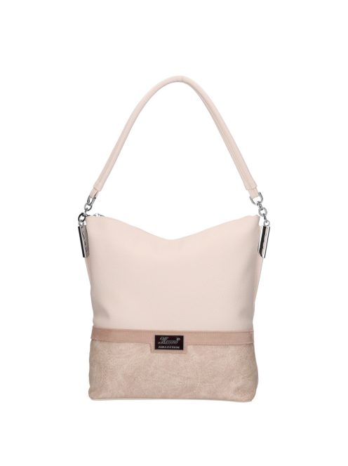 Karen Bona bézs virágos rostbőr női válltáska