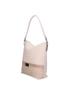 Karen Bona bézs virágos rostbőr női válltáska