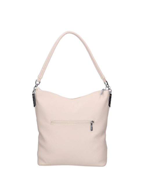 Karen Bona bézs virágos rostbőr női válltáska