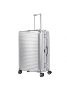   Travelite Next L ezüst nagy méretű prémium alumínium bőrönd