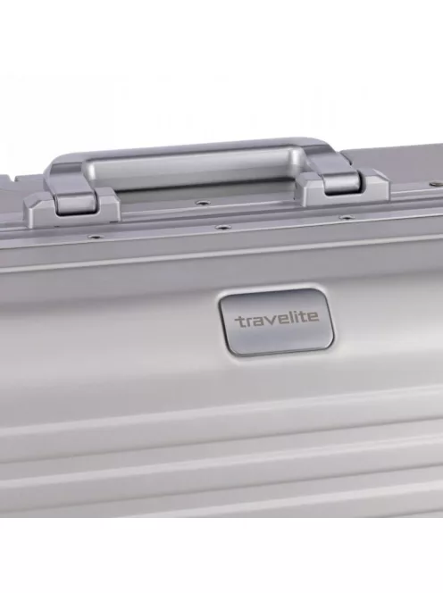 Travelite Next L ezüst nagy méretű prémium alumínium bőrönd