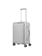 Travelite Next S ezüst kabin méretű prémium alumínium bőrönd