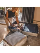 Travelite Next S ezüst kabin méretű prémium alumínium bőrönd