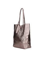 Olasz bőr 5228 Bronz kötős női 