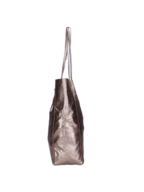 Olasz bőr 5228 Bronz kötős női 
