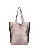 Olasz bőr 5228 Bronz kötős női 