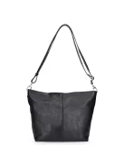 Táska Olasz bőr 003 Fekete fényes női