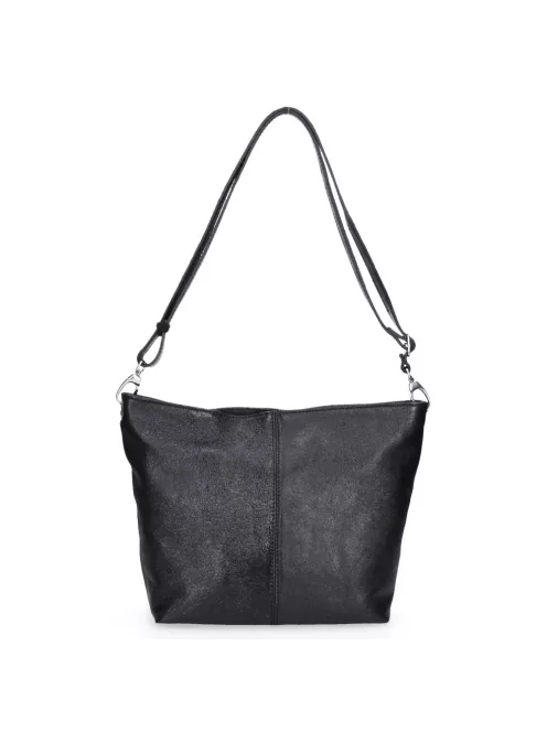 Táska Olasz bőr 003 Fekete fényes női