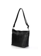 Táska Olasz bőr 003 Fekete fényes női