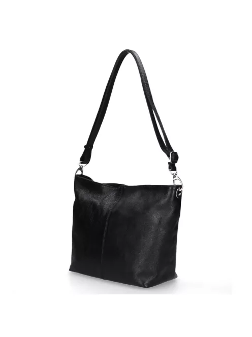 Táska Olasz bőr 003 Fekete fényes női