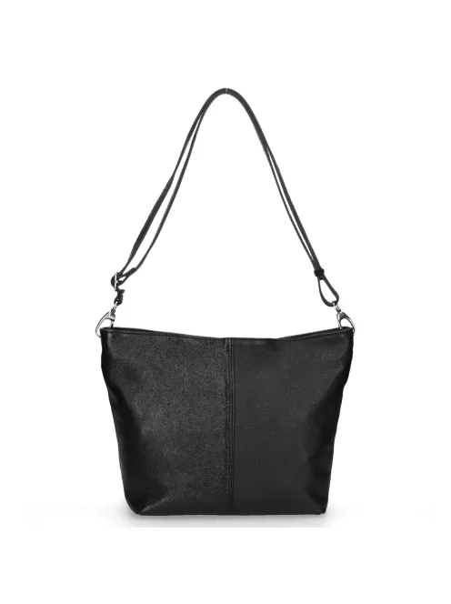 Táska Olasz bőr 003 Fekete fényes női