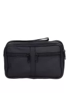 Autóstáska férfi 0089-0009 Fekete bőr dupla kicsi