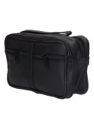 Autóstáska férfi 0089-0009 Fekete bőr dupla kicsi