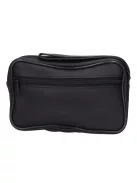 Autóstáska férfi 0089-0009 Fekete bőr dupla kicsi