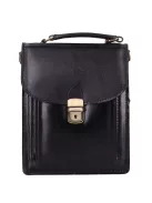 Autóstáska férfi 0077-1116 Fekete bőr 