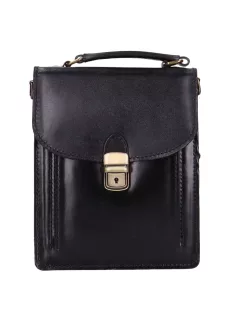 Autóstáska férfi 0077-1116 Fekete bőr 