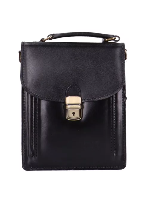 Autóstáska férfi 0077-1116 Fekete bőr 