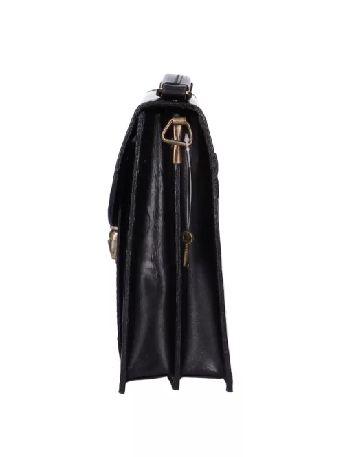 Autóstáska férfi 0077-1116 Fekete bőr 