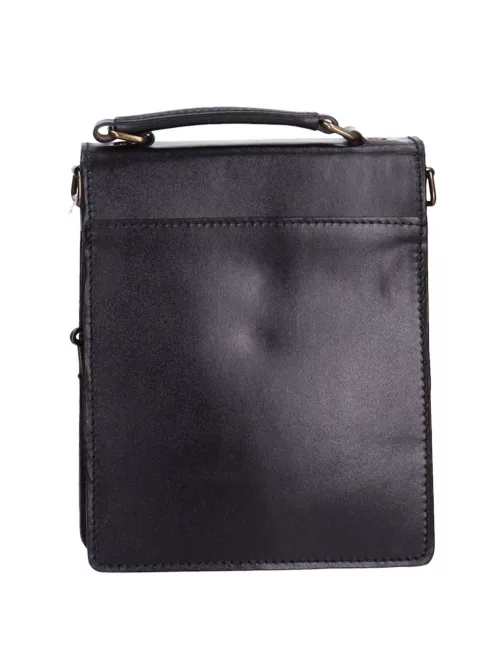 Autóstáska férfi 0077-1116 Fekete bőr 