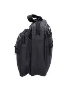 Autóstáska Elöl zsebes nagy autós férfi  Fekete bőr nagy