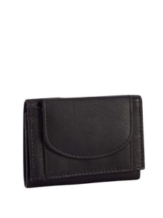 La Scala DG-63 fekete kicsi bőr férfi pénztárca 