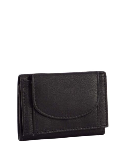 La Scala DG-63 fekete kicsi bőr férfi pénztárca 