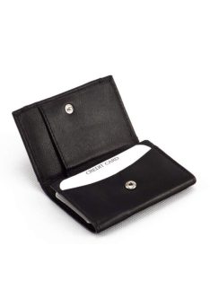 La Scala DG-63 fekete kicsi bőr férfi pénztárca 