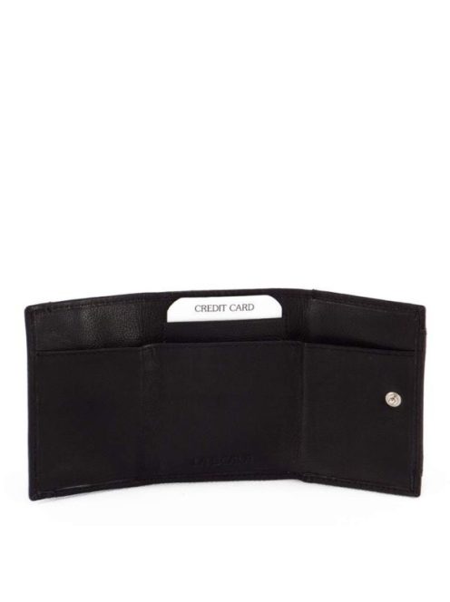 La Scala DG-63 fekete kicsi bőr férfi pénztárca 