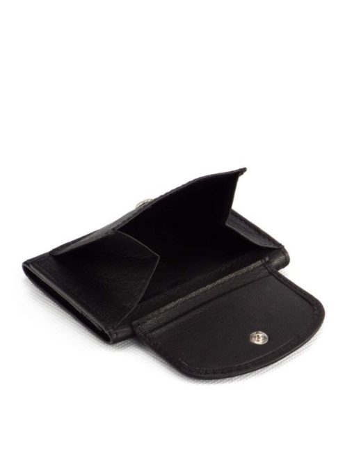 La Scala DG-63 fekete kicsi bőr férfi pénztárca 