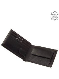 Pénztárca CORVO BIANCO CBS102 Fekete bőr férfi