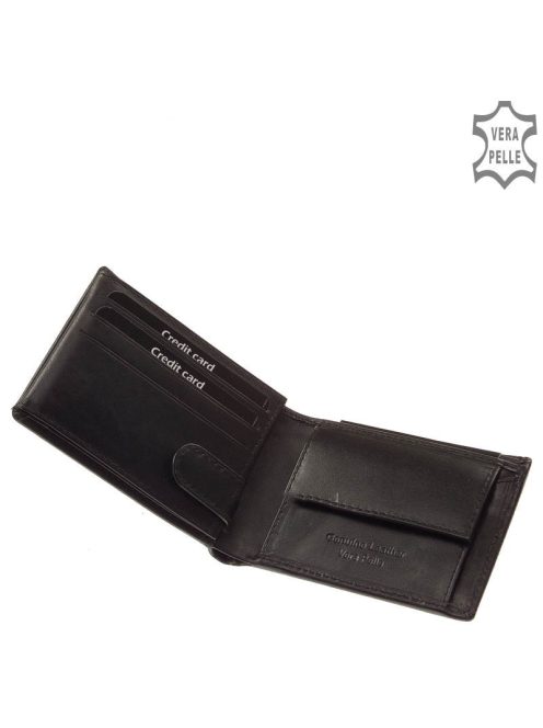 Pénztárca CORVO BIANCO CBS102 Fekete bőr férfi