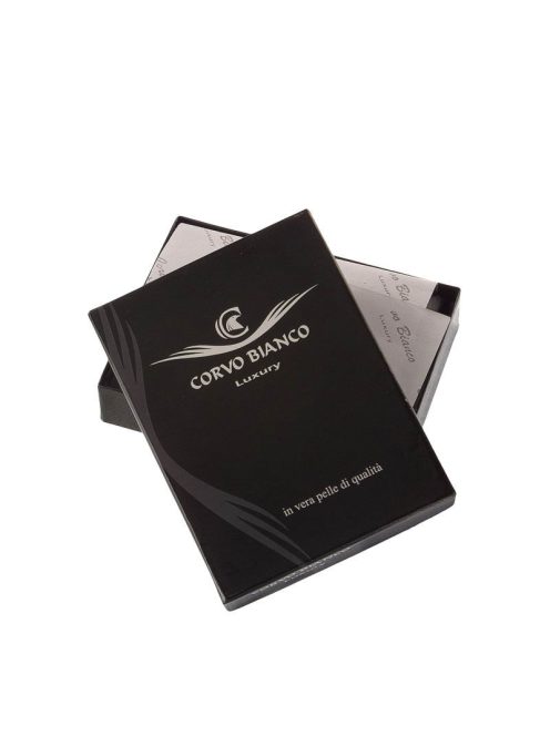 Pénztárca CORVO BIANCO CBS102 Fekete bőr férfi