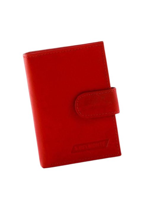 Sylvia Belmonte MS2038 piros bőr női kártyatartó és pénztárca