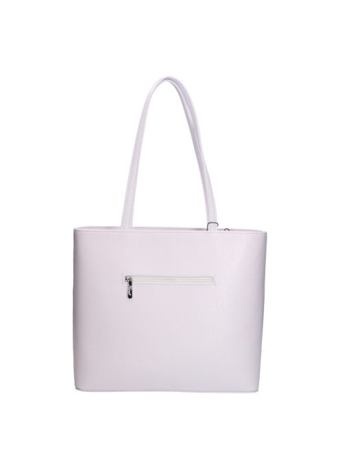 Karen Aldona fehér-ezüst rostbőr női válltáska