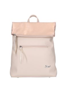 Karen Edwin bézs-rose gold rostbőr női hátizsák