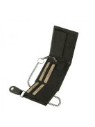 Pénztárca A1MR1021 Fekete bőr férfi motoros