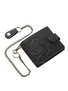   Green Deed MPA9641/T fekete motor láncos bőr férfi pénztárca