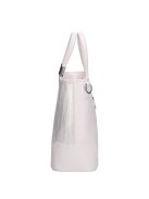 Karen Delia fehér-ezüst rostbőr női kézitáska