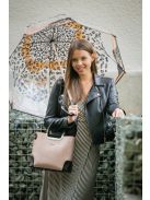 Karen Delia fehér virágos rostbőr női kézitáska