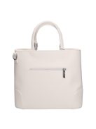 Karen Delia fehér virágos rostbőr női kézitáska