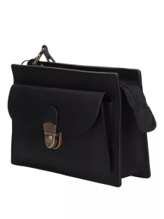 Autóstáska férfi 69-0001 Cippes Fekete bőr 