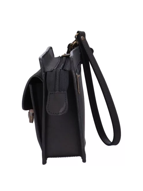 Autóstáska férfi 69-0001 Cippes Fekete bőr 