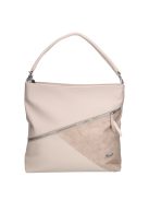 Karen Bina bézs virágos rostbőr női válltáska