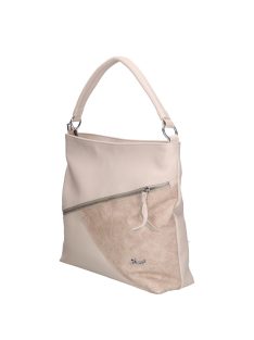 Karen Bina bézs virágos rostbőr női válltáska